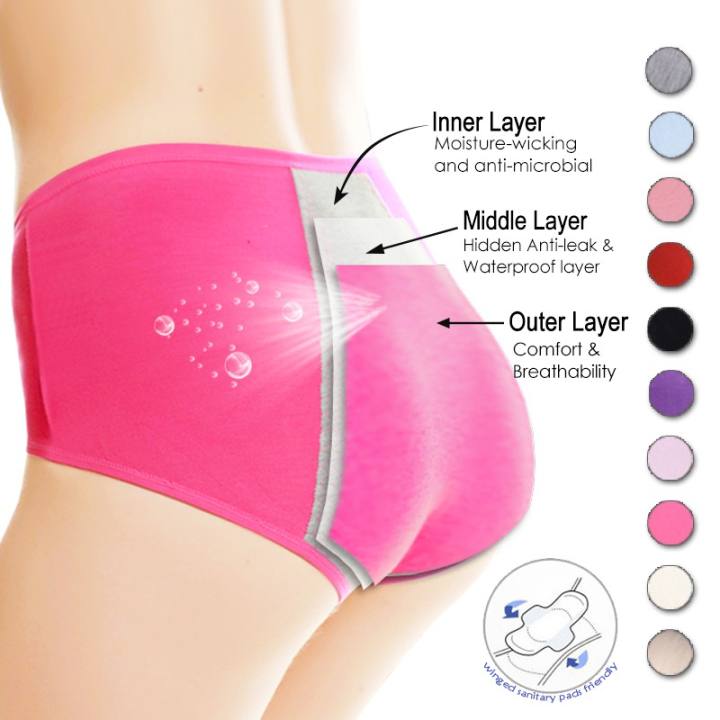DULASI Leak Proof Menstrual Menstruation Panties Set For Women