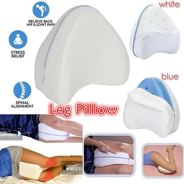 Vaunn Medical Memory Foam Knee Pillow and Leg Positioner Cushion for Sciatica Relief Back Pain Leg Pain Pregnancy Hip and Joint Pain