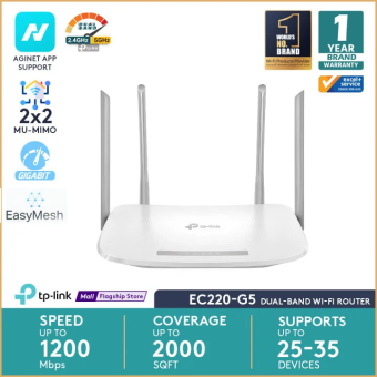 TP-Link Router EC220-G5 AC1200 Wireless Dual Band Gigabit Router