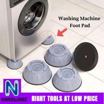 4pcs/pack Anti Vibration Reduce Noise Rubber Washing Machine Feet Pads Raise Height Space Saving